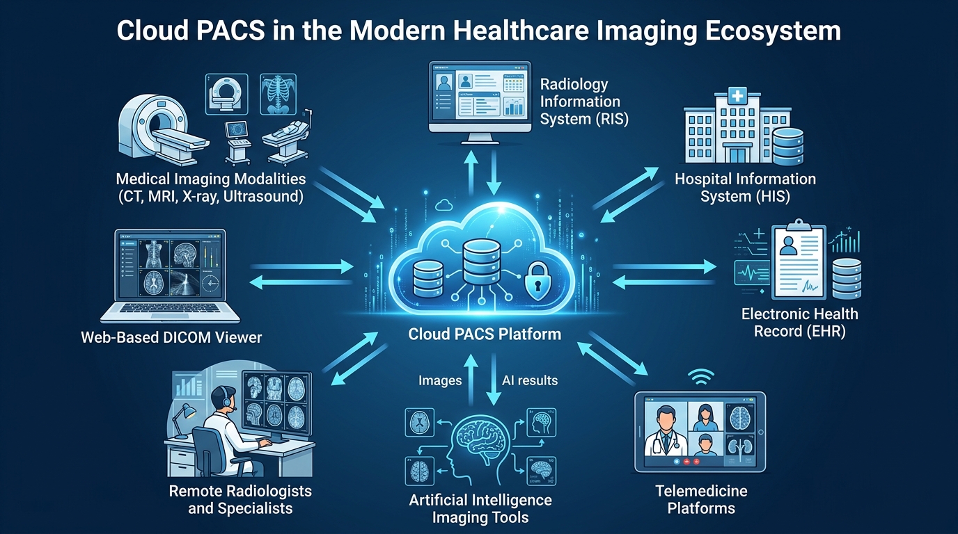Miten pilvipohjainen PACS mullistaa telelääketieteen ja etädiagnostiikan